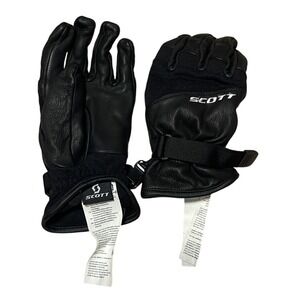 Scott Goat Leather Performance Gloves Black Size M 8.5 Art‎ 244457 Adjustable